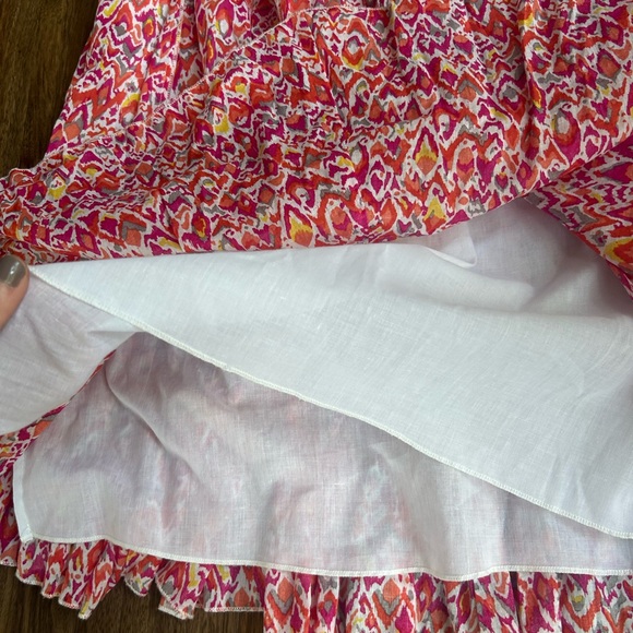 Y2K FOCUS LIFESTYLE Ikat Print Gathered Midi Skirt Indie Sleeze Boho Artsy Sz 10 - Picture 12 of 14